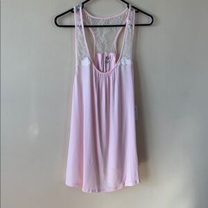 New Pip & Vine Maternity Pink Lace Pajama tank & Short Sleep Lounge set Large